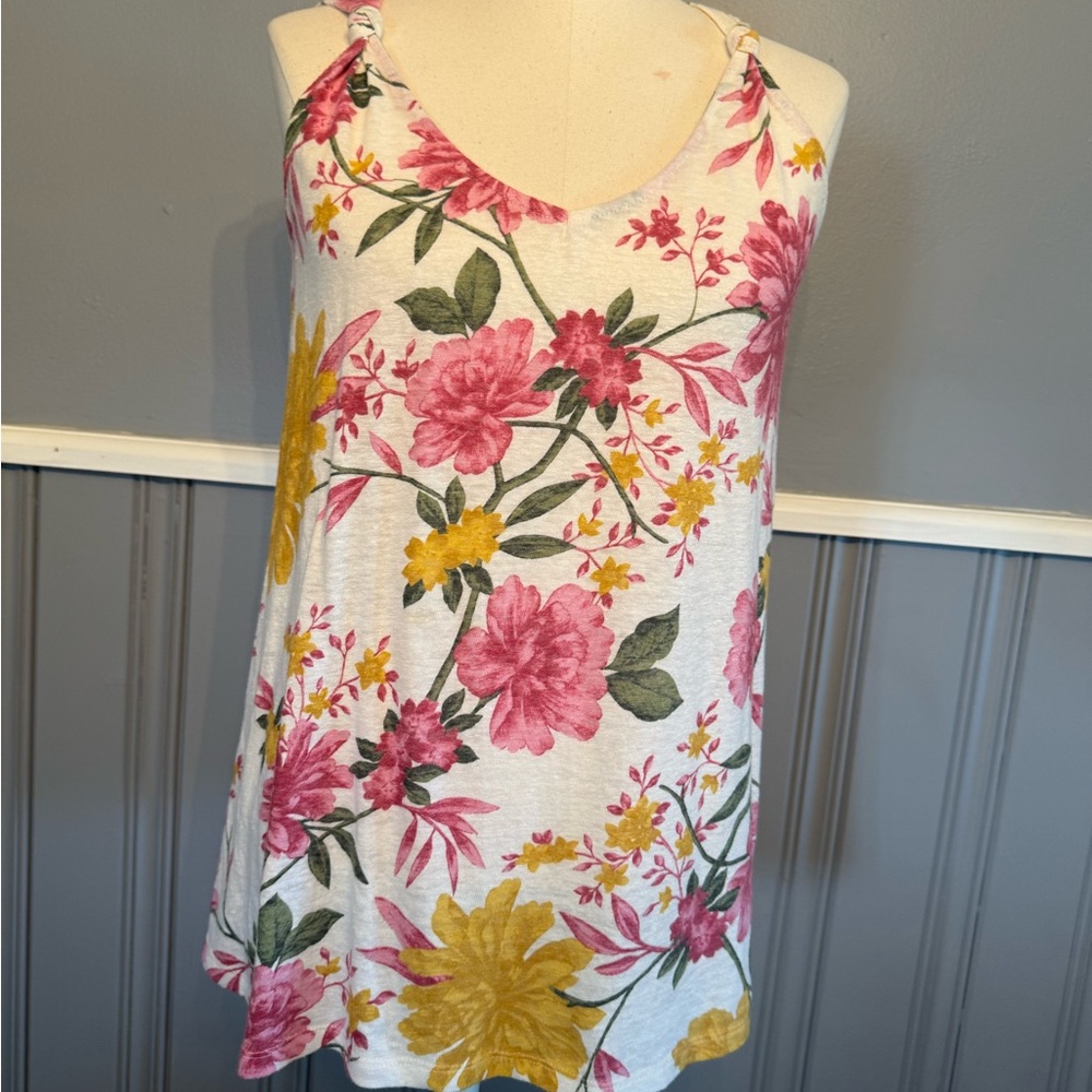 Old Navy Pink and Gold Relaxed Tank Top
